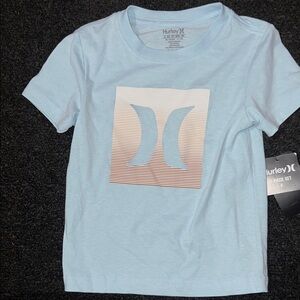 Hurley-  Sky Blue Logo Tee and short set